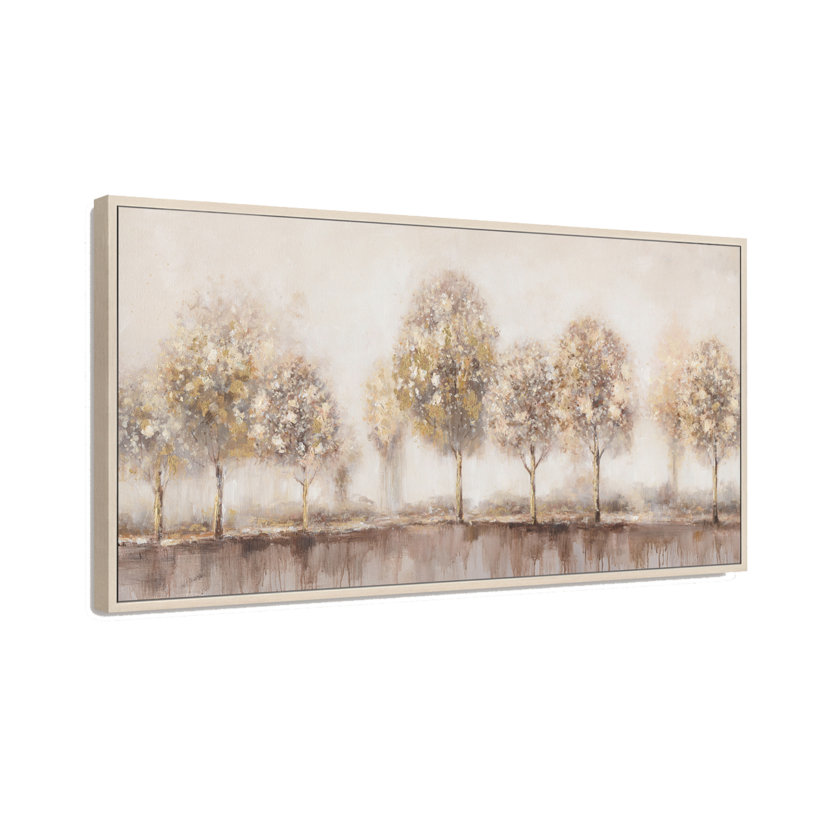 Modern Minimalist Abstract Trees Oil Painting #M4574