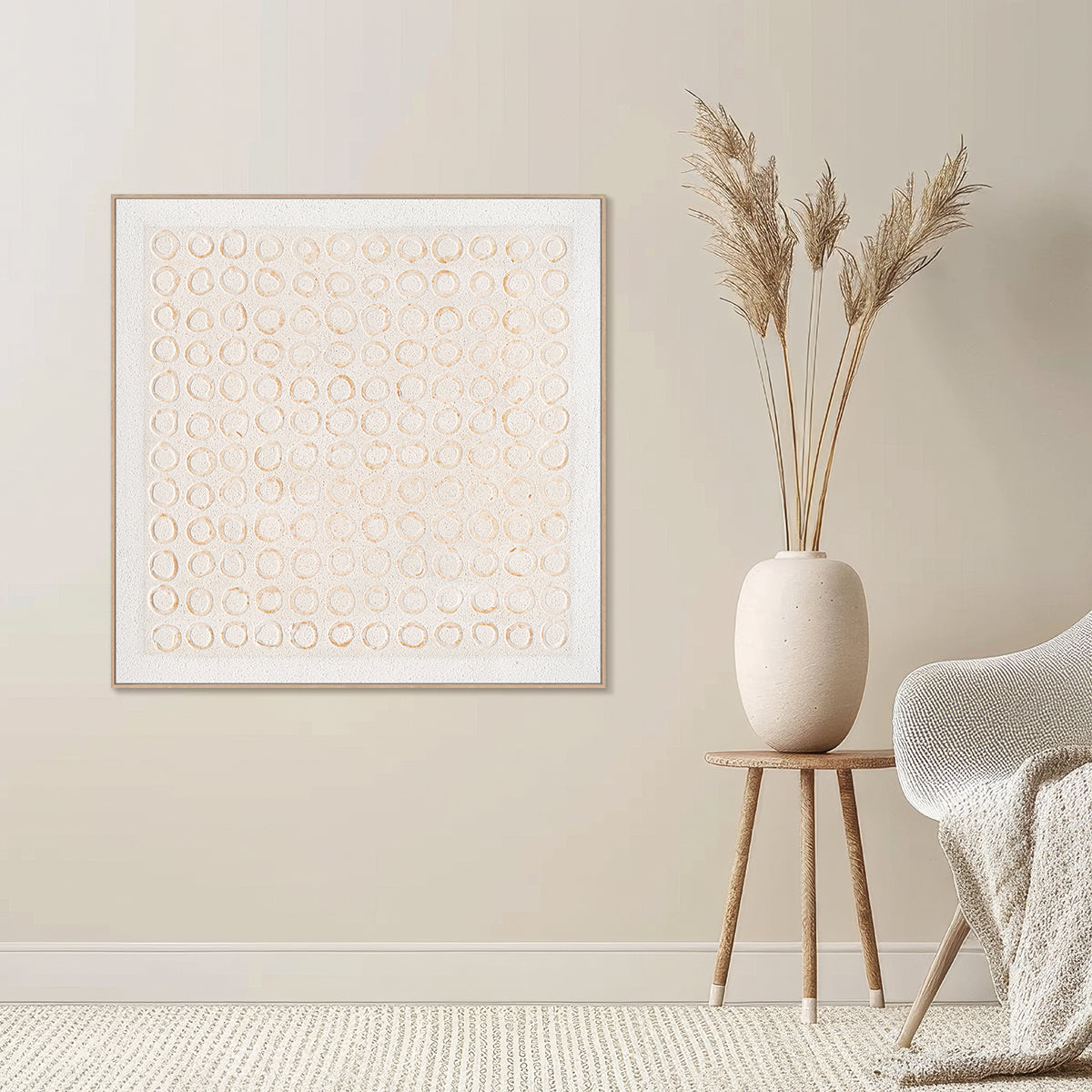 Echo Circles Textured Abstract Dots #M4664