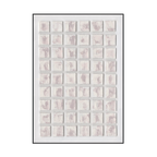 Soft Grid Geometric Textured Abstract #M4668