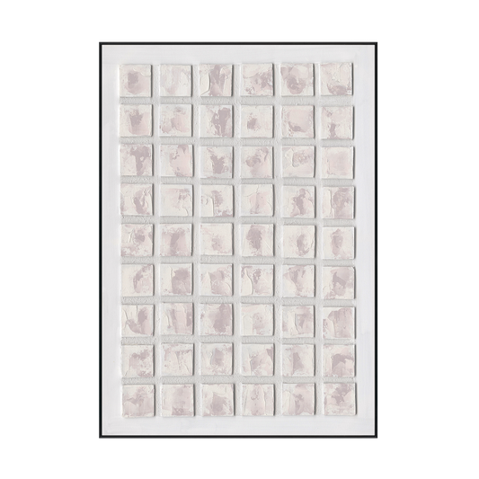 Soft Grid Geometric Textured Abstract #M4668