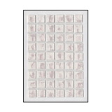 Soft Grid Geometric Textured Abstract #M4668