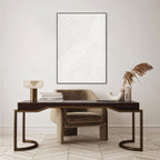 Feather Scales White Textured Abstract #M4669