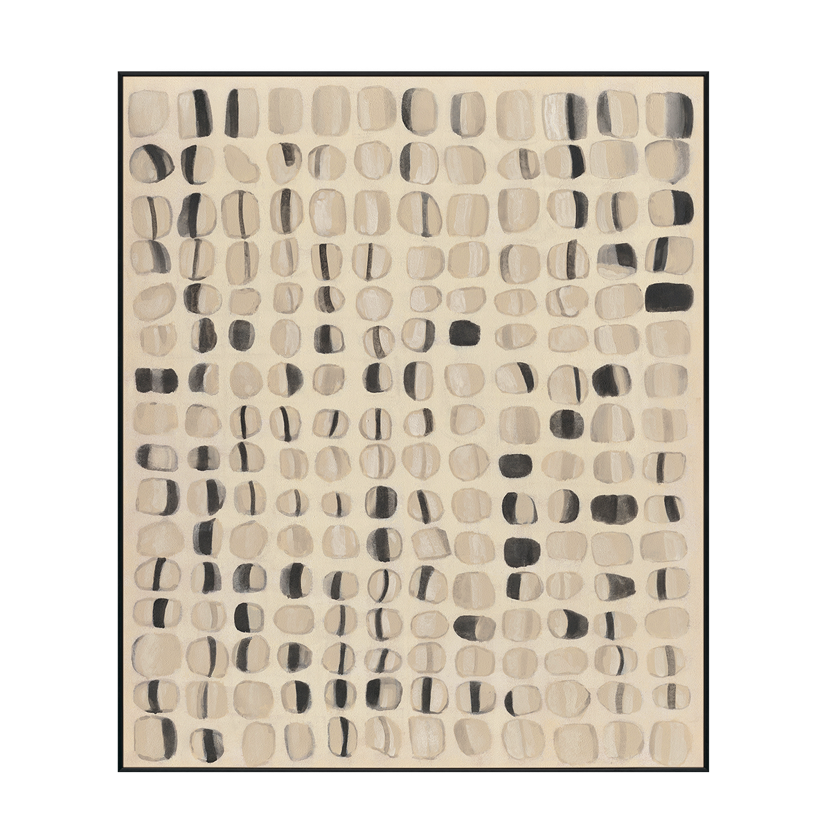 Harmony of Calm Neutral Abstract Painting #M4673