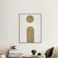 Golden Resonance Minimalist Geometric Painting #M4677