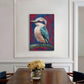 Vibrant Perch Bluebird Painting #M4681