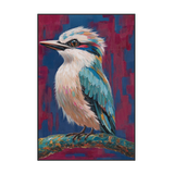 Vibrant Perch Bluebird Painting #M4681