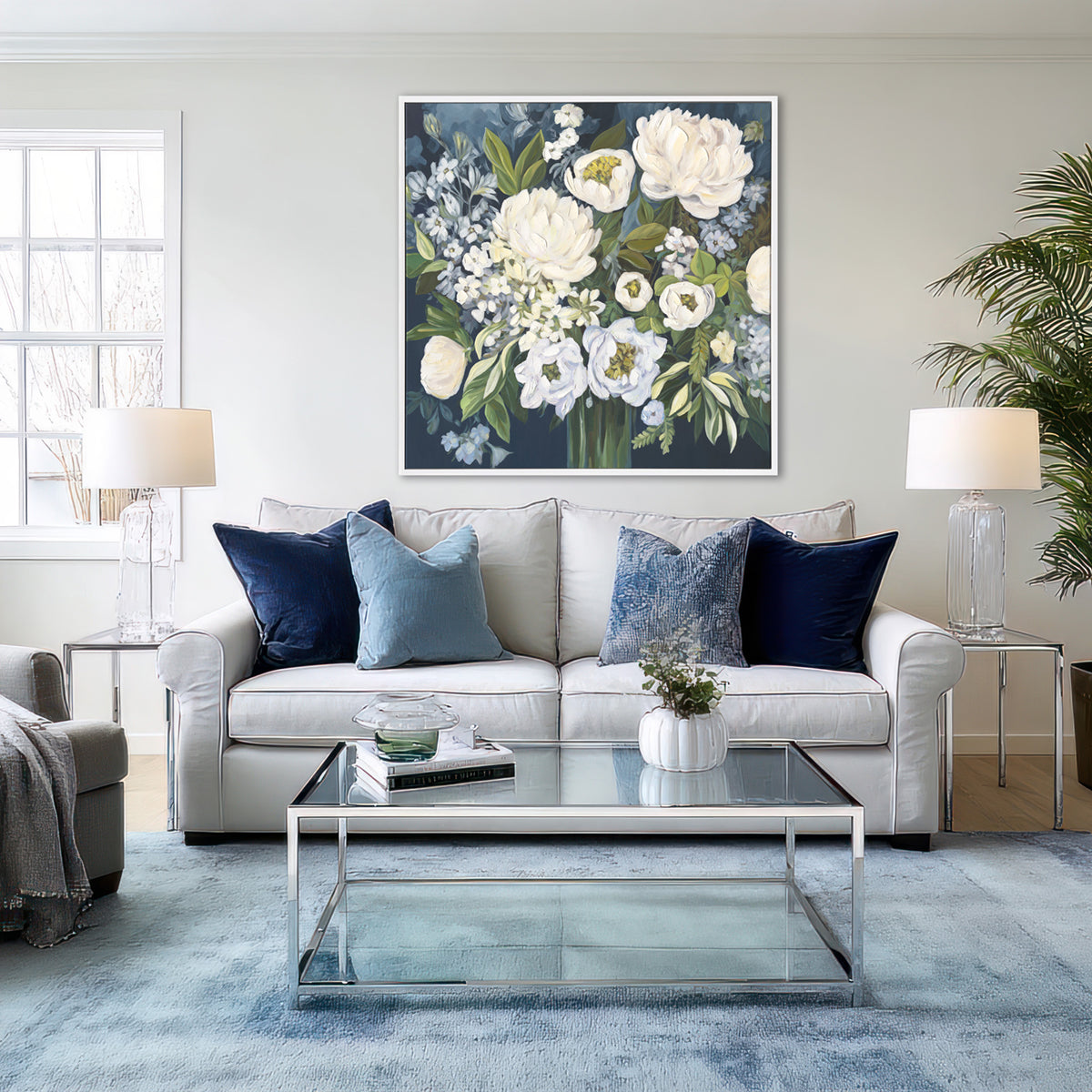 Floral Bouquet Oil Painting Wall Art #M4724