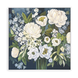 Blooming Elegance White Floral Painting #M4724
