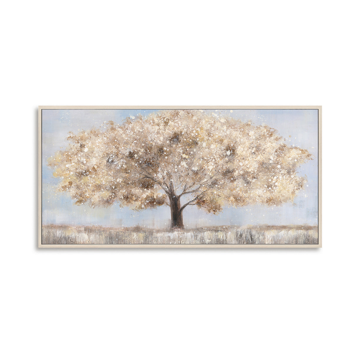 Minimalist Elegant Lone Tree Oil Painting #M4736