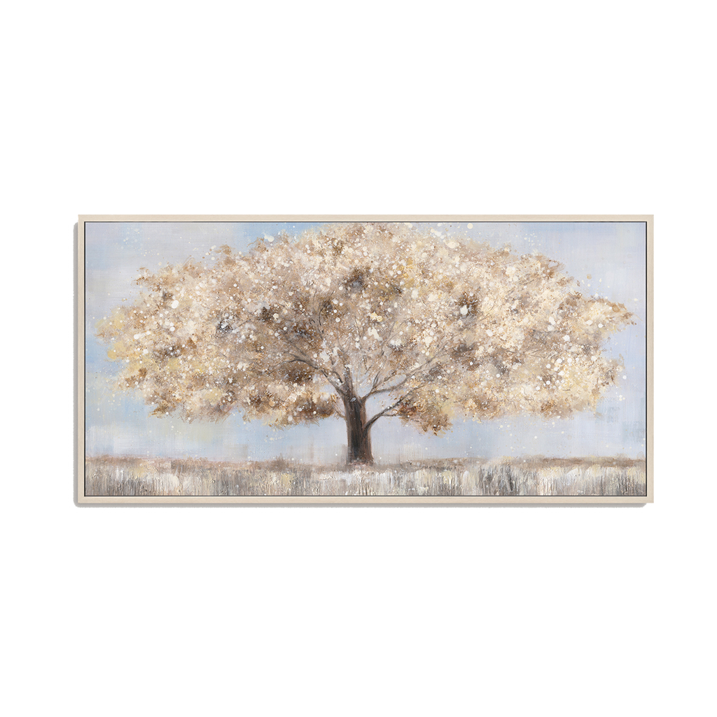 Minimalist Elegant Lone Tree Oil Painting #M4736