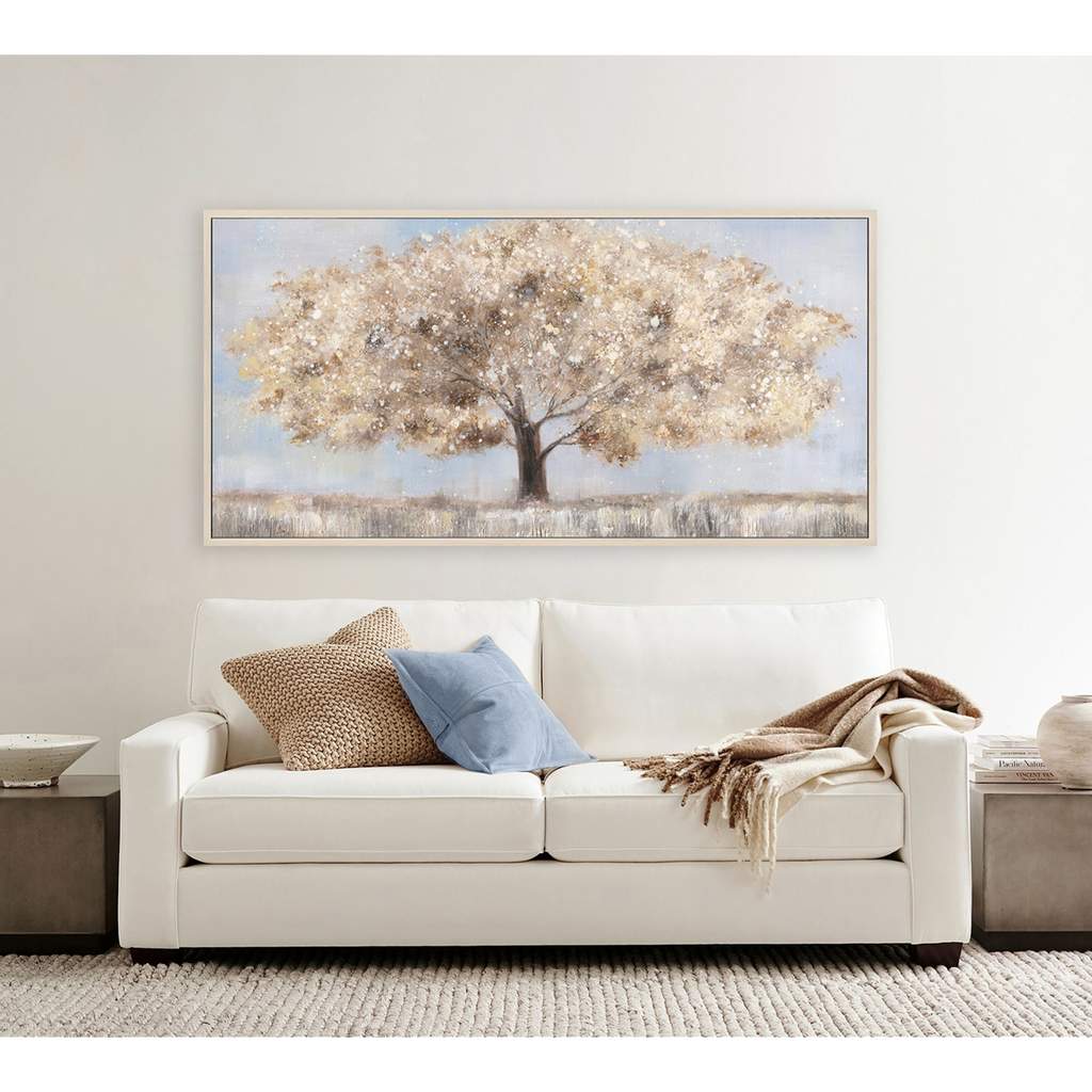 Minimalist Elegant Lone Tree Oil Painting #M4736