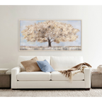 Minimalist Elegant Lone Tree Oil Painting #M4736