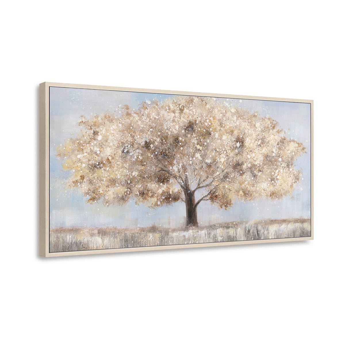 Minimalist Elegant Lone Tree Oil Painting #M4736