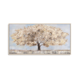 Golden Horizon Landscape Tree Painting #M4736