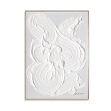 White Texture Abstract Minimalist Painting #M5008