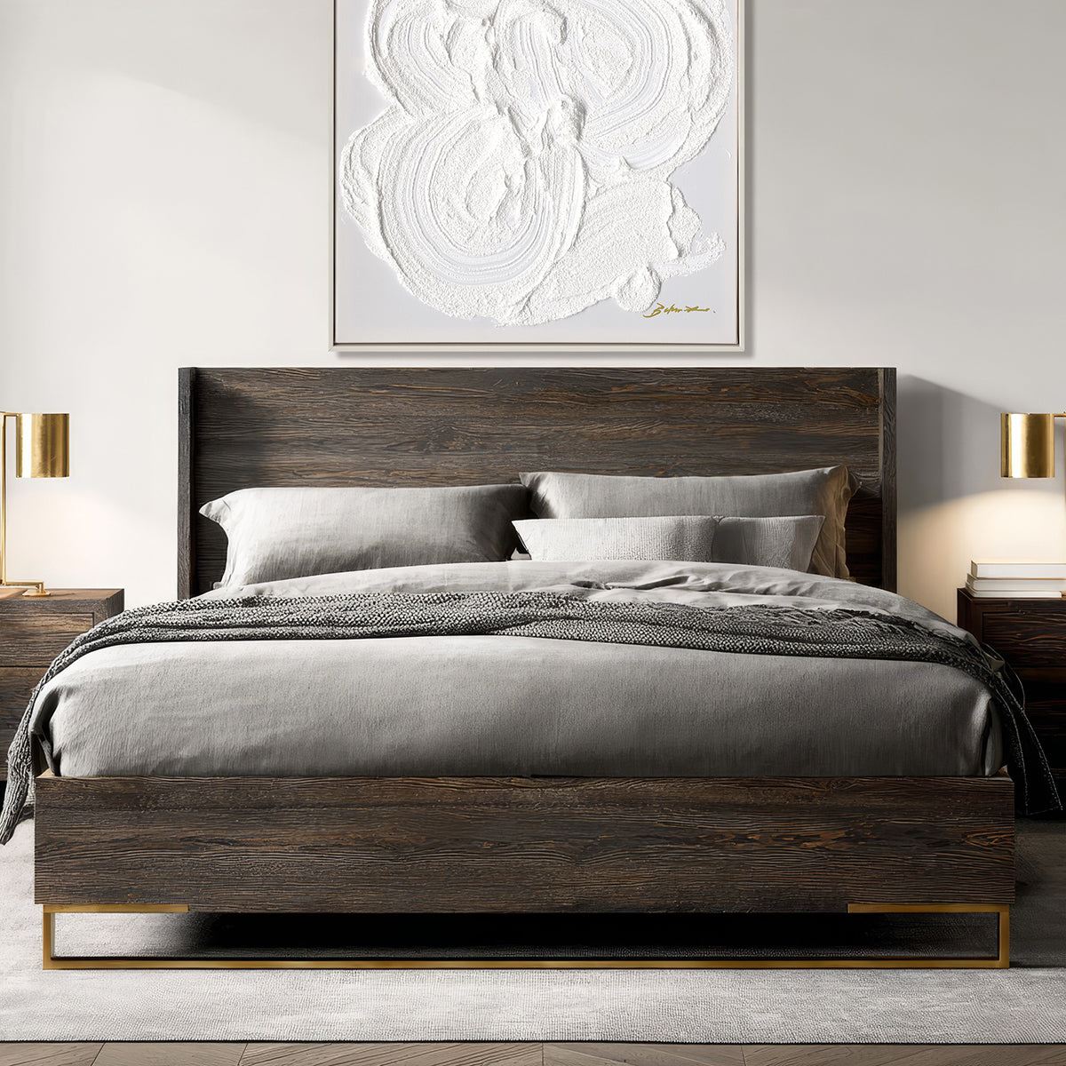 White Texture Abstract Minimalist Painting #M5008