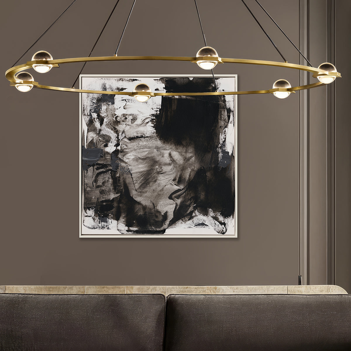 Modern Black And White Wall Art #M5514