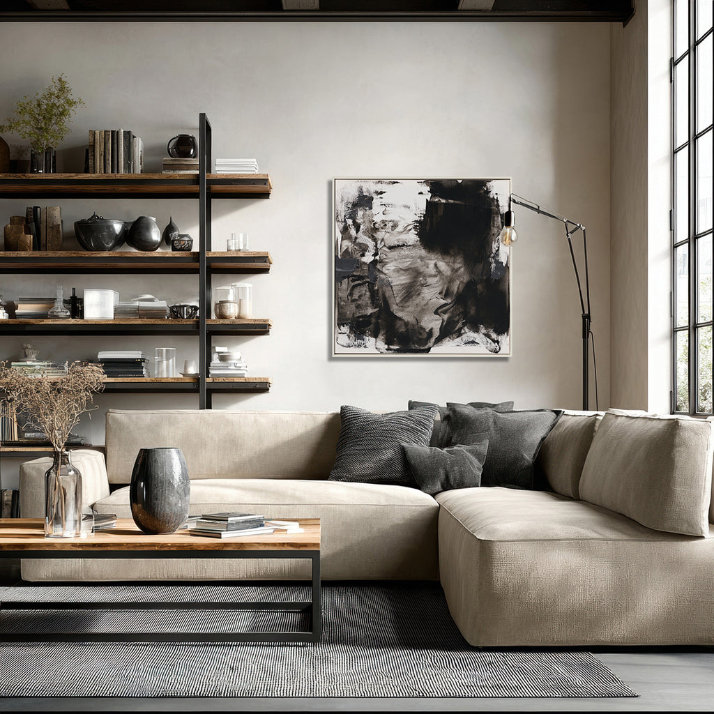 Modern Black And White Wall Art #M5514
