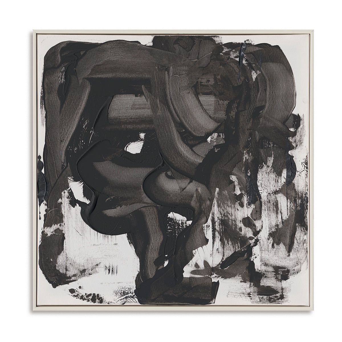 Black and White Textured Wall Art #M5515