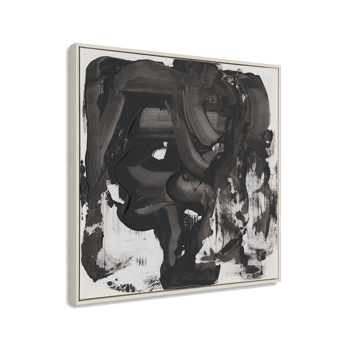 Black and White Textured Wall Art #M5515