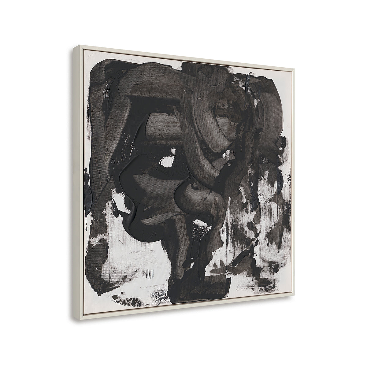 Black and White Textured Wall Art #M5515