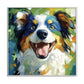 Colorful Dog Portrait Painting