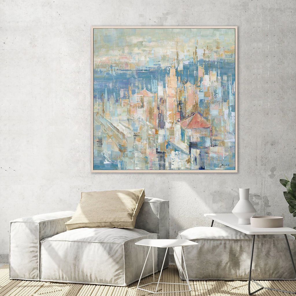 Abstract Cityscape Oil Painting #M5785