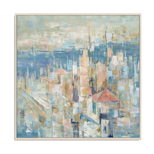 Abstract Cityscape Oil Painting #M5785