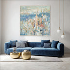 Abstract Cityscape Oil Painting #M5785