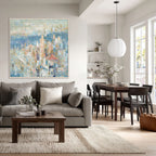 Abstract Cityscape Oil Painting #M5785