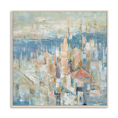 Abstract Cityscape Oil Painting #M5785
