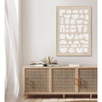White Forms Geometric Abstract #M5853