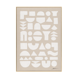 White Forms Geometric Abstract #M5853