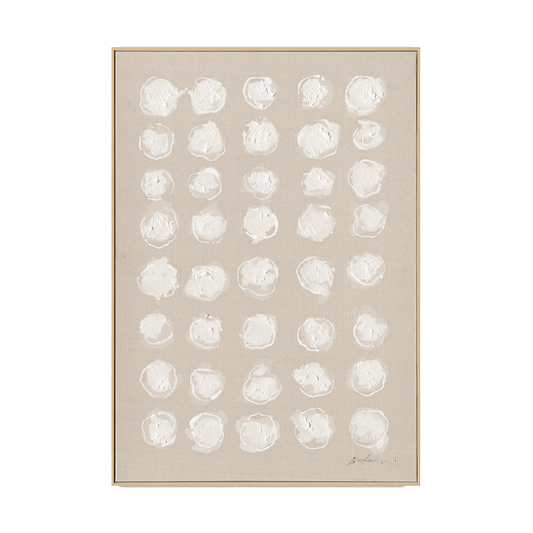 White Shadows Minimal Dot Abstract #M5857