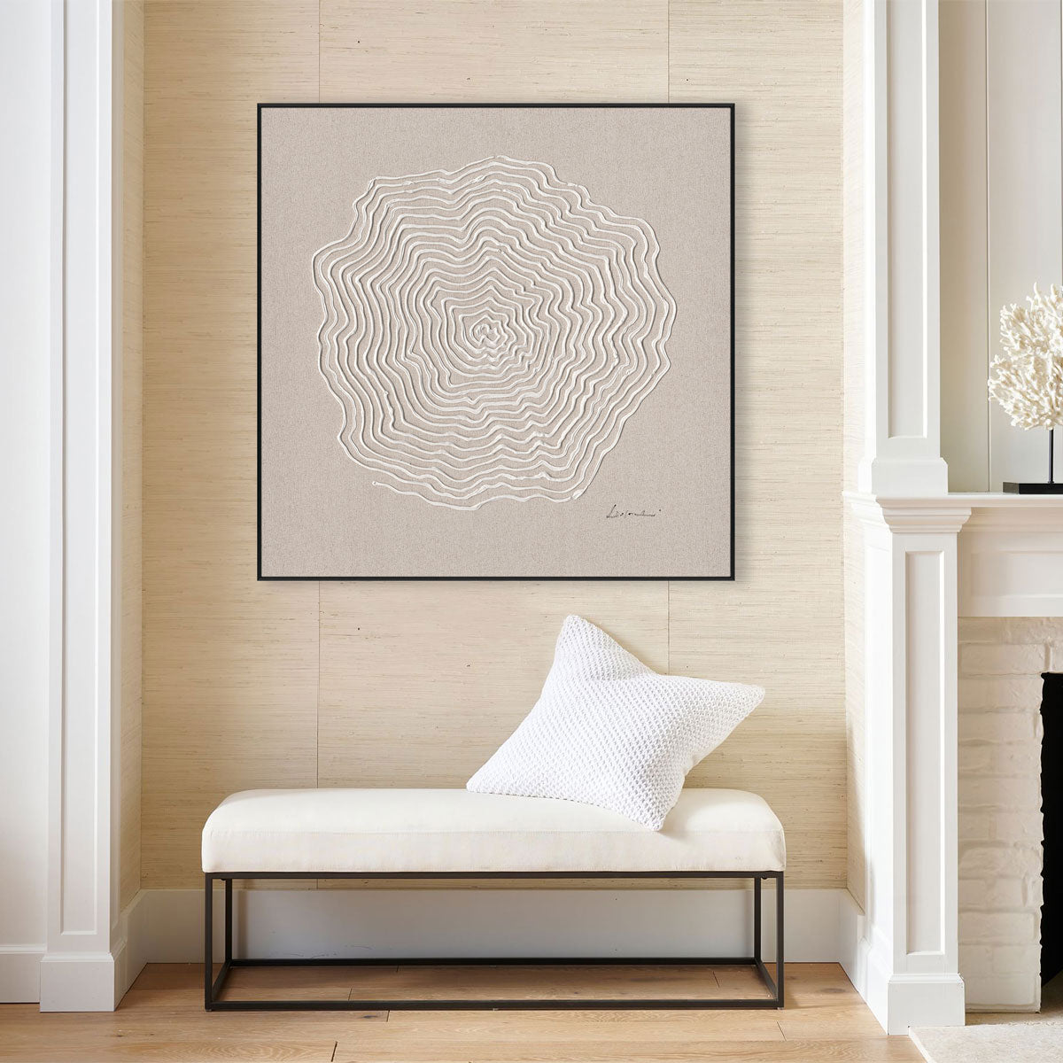 Heart of Rings Minimal Abstract Art #M5876