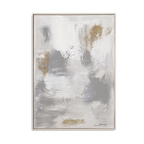 Golden Drift Neutral Abstract Canvas #M5896