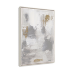 Golden Drift Neutral Abstract Canvas #M5896