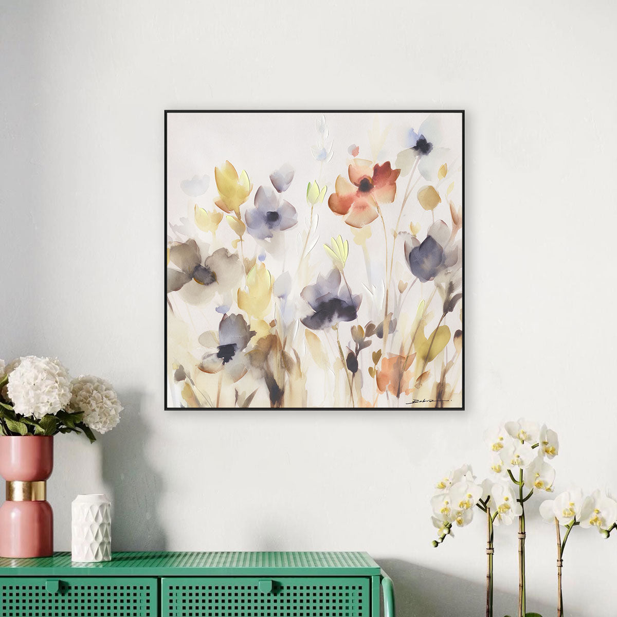 Dancing Petals Abstract Floral Art #M6077