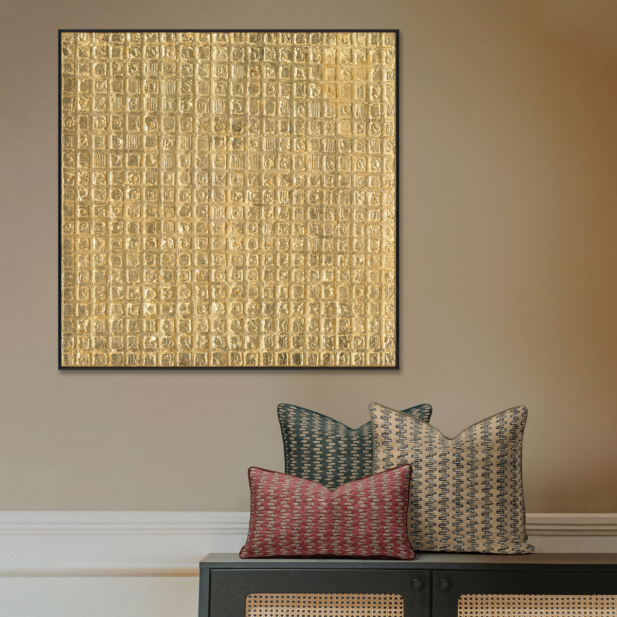 Golden Radiance Luxurious Textured Abstract #M6956
