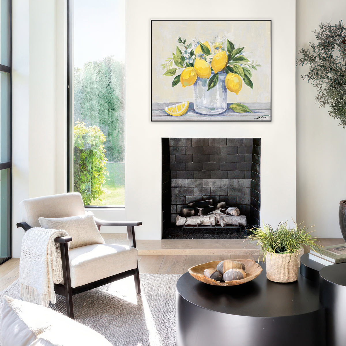 Lemon Bloom Fresh Still Life Painting #M7045