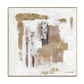 Rustic Layers Gold Beige Abstract Painting #M8121