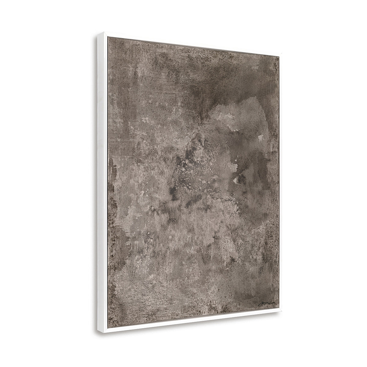 Grey Textured Abstract Painting #M8147
