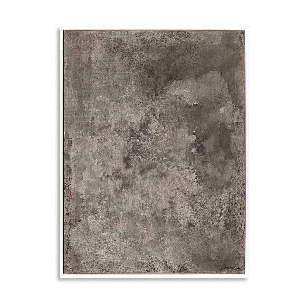 Grey Textured Abstract Painting #M8147