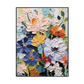 Golden Bloom Colorful Textured Floral Painting #MH-1130