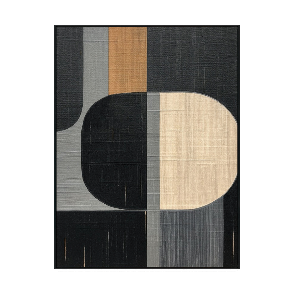 Echo Form Modern Geometric Abstract Painting #MH-1214