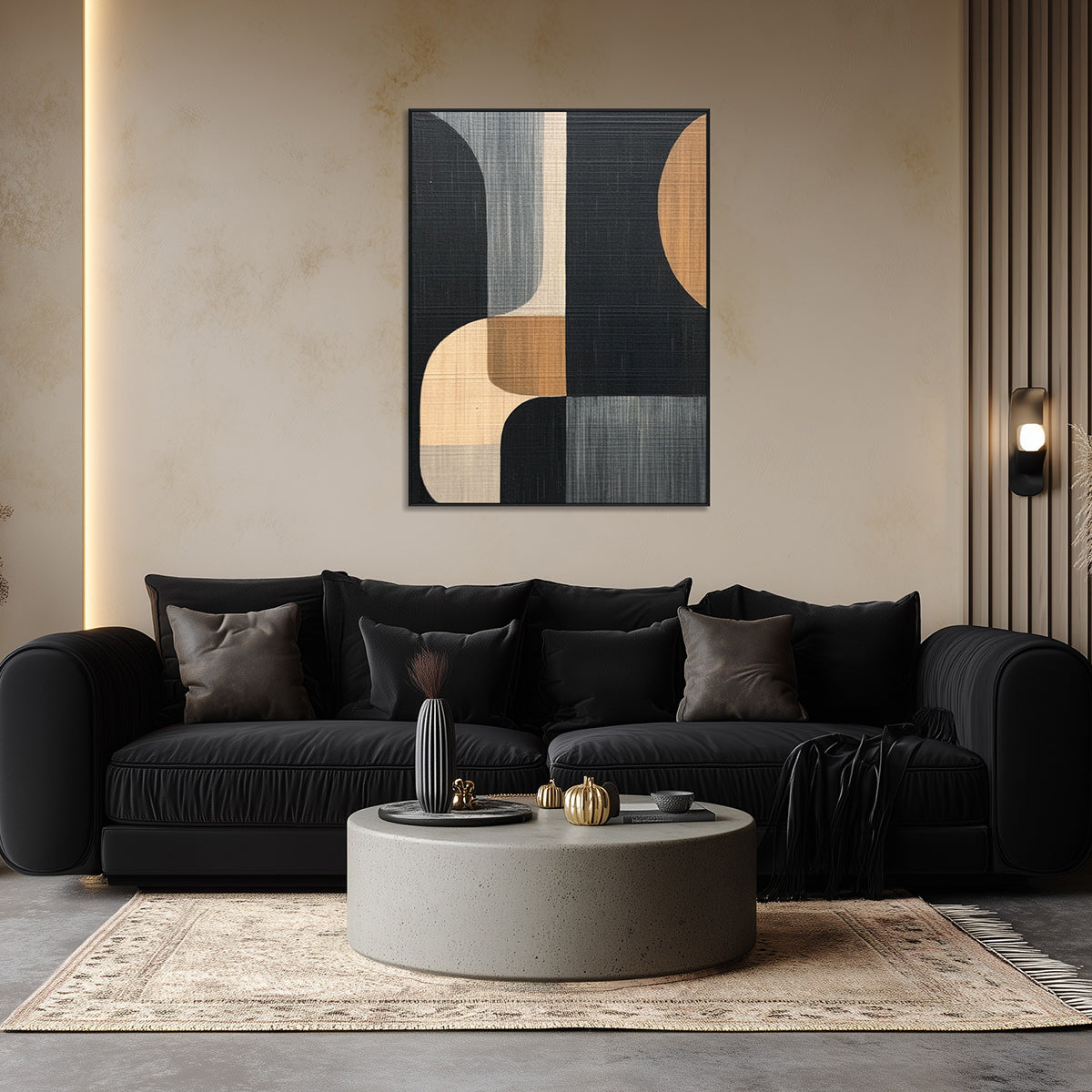 Modern Harmony Abstract Geometric Wall Art #MH1214..