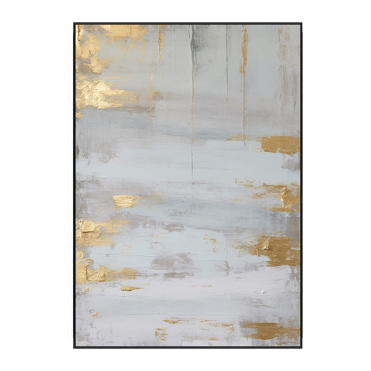 Golden Mist Minimalist Abstract Painting #MH1214