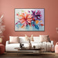 Radiant Bloom Colorful Floral Abstract Painting #MH1220
