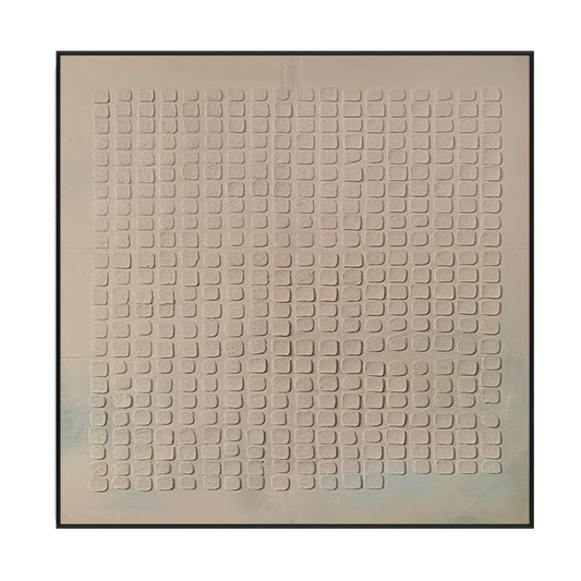Serene Grid Minimalist Textured Painting #MS1119