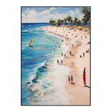 Azure Shore Seaside Landscape Oil Painting #MS2023